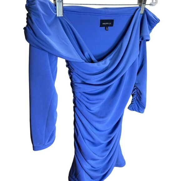 MAJORELLE - “Cypress” Mini Ruched Dress, in Periwinkle - Size XXS, Light Blue - Picture 14 of 17